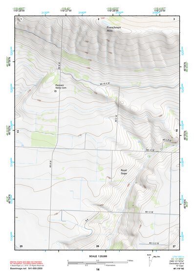 46119NE Page 14 Priest Rapids Topo Preview 1