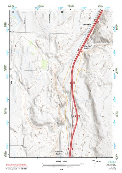 46119NE Page 108 Priest Rapids Topo Preview 1