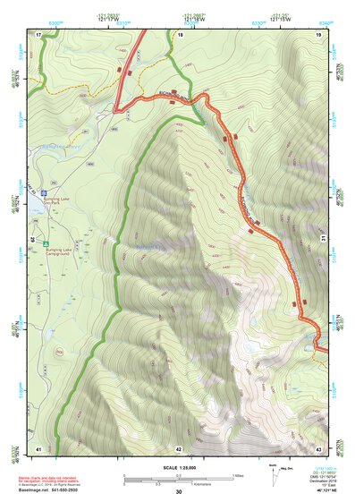 46121NE Page 30 Mount Rainier Topo Preview 1