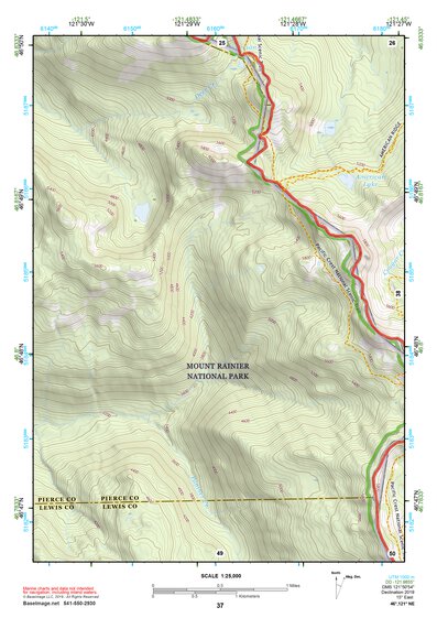 46121NE Page 37 Mount Rainier Topo Preview 1