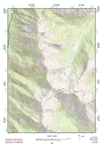 46121NE Page 42 Mount Rainier Topo Preview 1