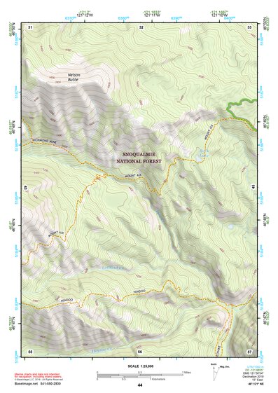 46121NE Page 44 Mount Rainier Topo Preview 1