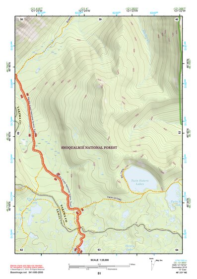 46121NE Page 51 Mount Rainier Topo Preview 1