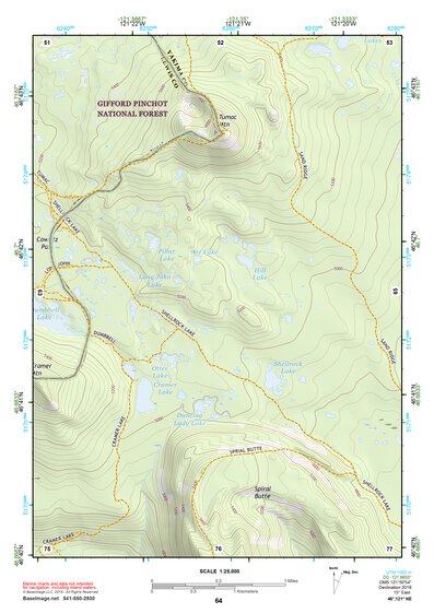 46121NE Page 64 Mount Rainier Topo Preview 1