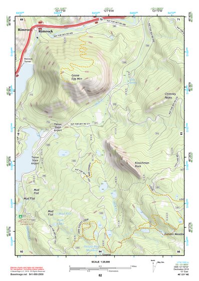 46121NE Page 82 Mount Rainier Topo Preview 1
