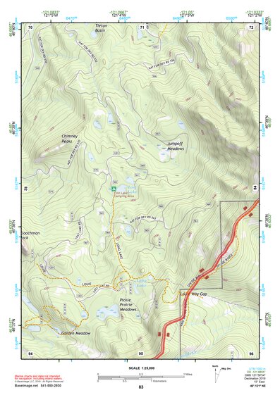 46121NE Page 83 Mount Rainier Topo Preview 1
