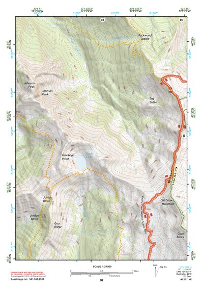 46121NE Page 97 Mount Rainier Topo Preview 1