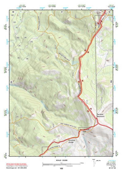 46121NE Page 103 Mount Rainier Topo Preview 1