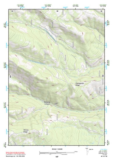 46121NE Page 107 Mount Rainier Topo Preview 1