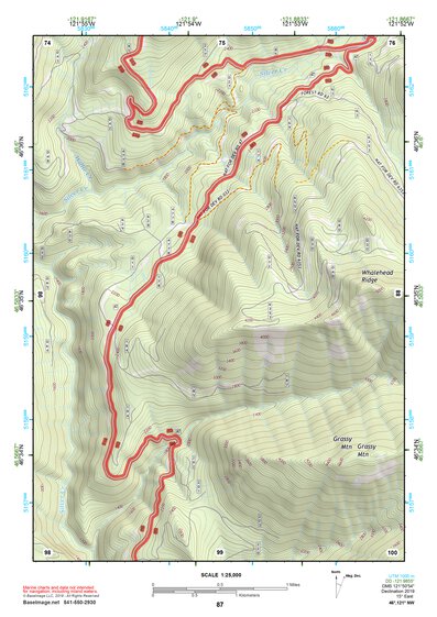 46121NW Page 87 Mount Rainier Topo Preview 1