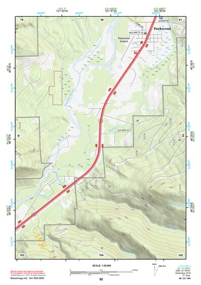 46121NW Page 92 Mount Rainier Topo Preview 1