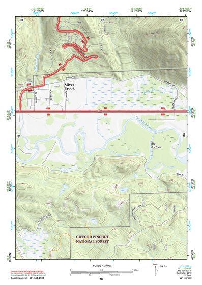 46121NW Page 99 Mount Rainier Topo Preview 1