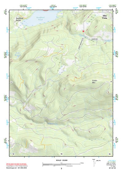 46122SE Page 3 Mount Saint Helens Topo Preview 1