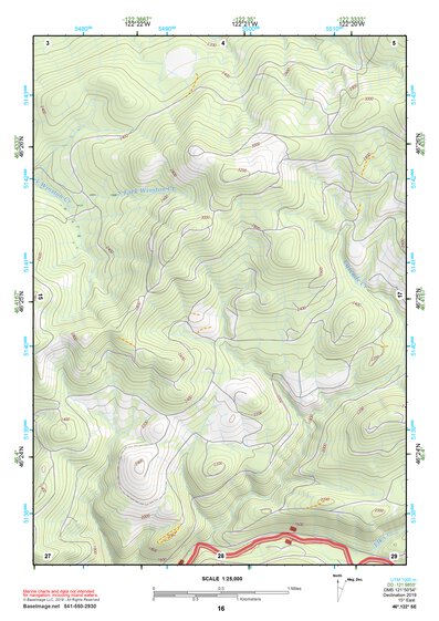 46122SE Page 16 Mount Saint Helens Topo Preview 1