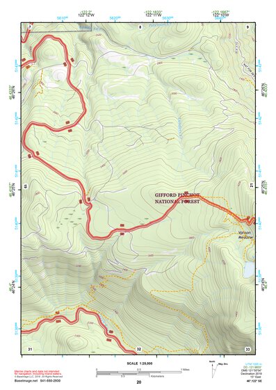 46122SE Page 20 Mount Saint Helens Topo Preview 1