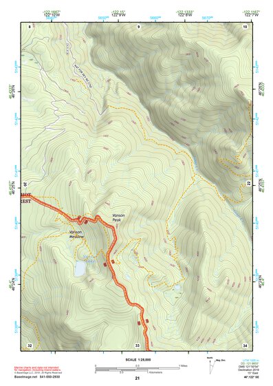 46122SE Page 21 Mount Saint Helens Topo Preview 1