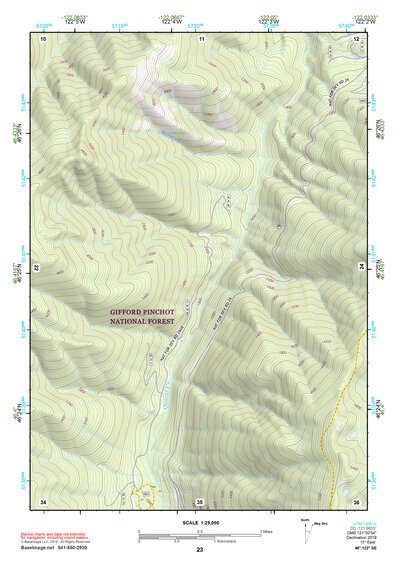 46122SE Page 23 Mount Saint Helens Topo Preview 1