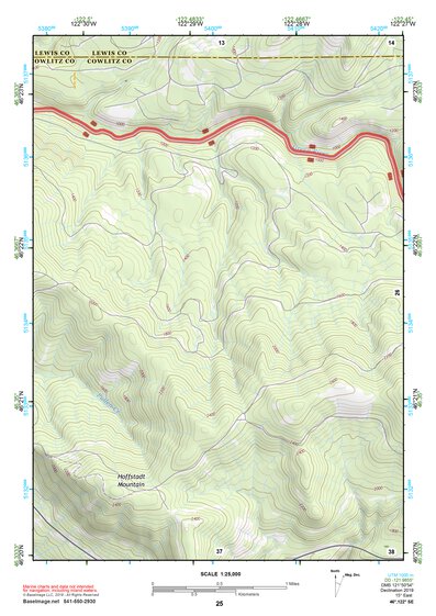 46122SE Page 25 Mount Saint Helens Topo Preview 1