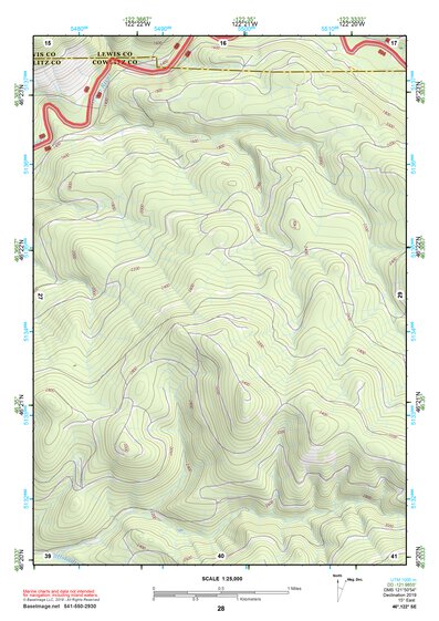 46122SE Page 28 Mount Saint Helens Topo Preview 1