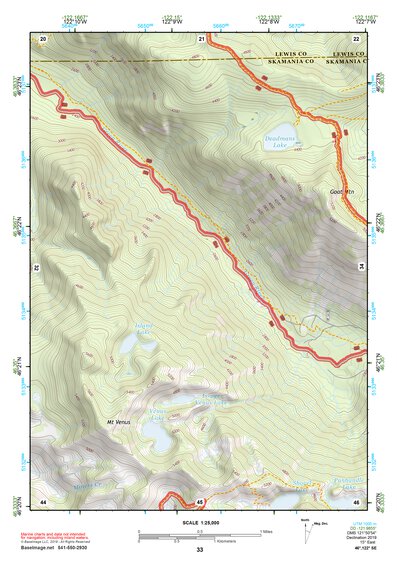 46122SE Page 33 Mount Saint Helens Topo Preview 1