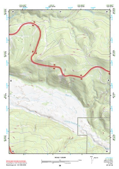46122SE Page 39 Mount Saint Helens Topo Preview 1
