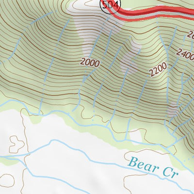 46122SE Page 39 Mount Saint Helens Topo Preview 2