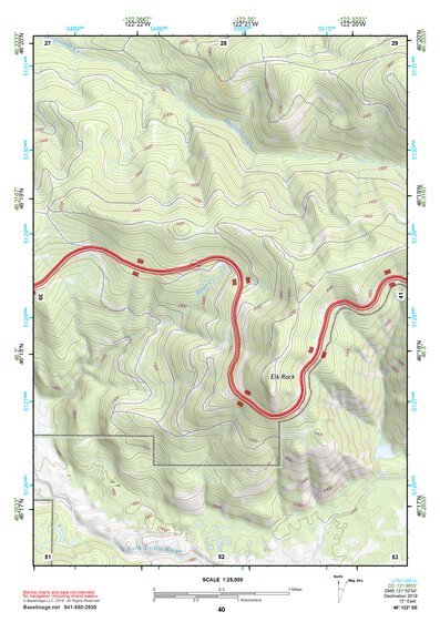 46122SE Page 40 Mount Saint Helens Topo Preview 1