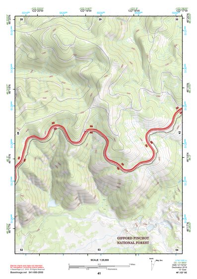 46122SE Page 41 Mount Saint Helens Topo Preview 1