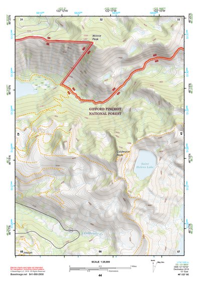 46122SE Page 44 Mount Saint Helens Topo Preview 1