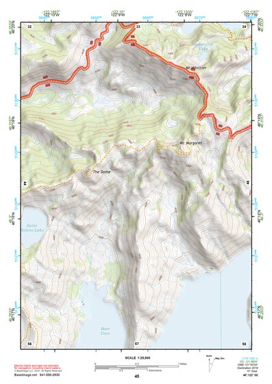 46122SE Page 45 Mount Saint Helens Topo Preview 1