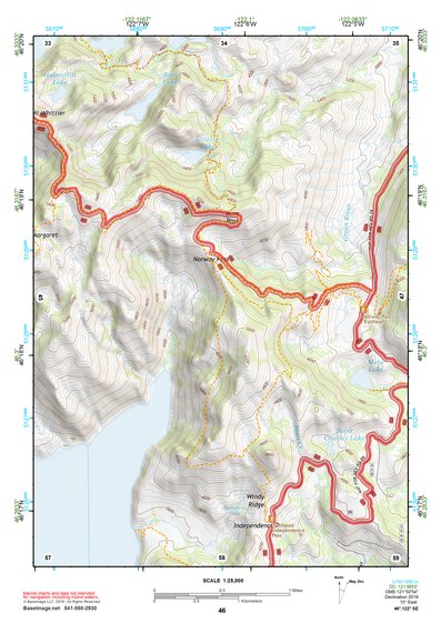 46122SE Page 46 Mount Saint Helens Topo Preview 1