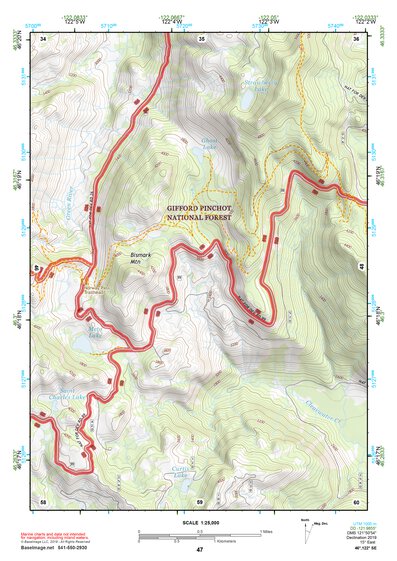 46122SE Page 47 Mount Saint Helens Topo Preview 1