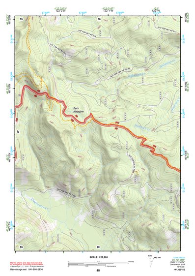 46122SE Page 48 Mount Saint Helens Topo Preview 1