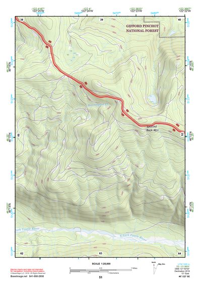 46122SE Page 51 Mount Saint Helens Topo Preview 1