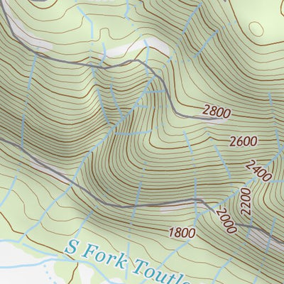 46122SE Page 52 Mount Saint Helens Topo Preview 3