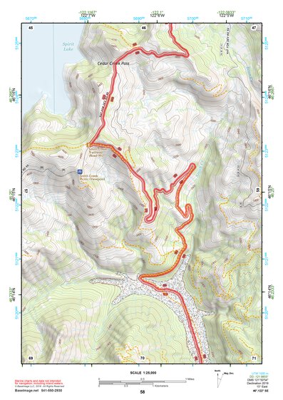 46122SE Page 58 Mount Saint Helens Topo Preview 1