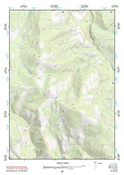 46122SE Page 61 Mount Saint Helens Topo Preview 1