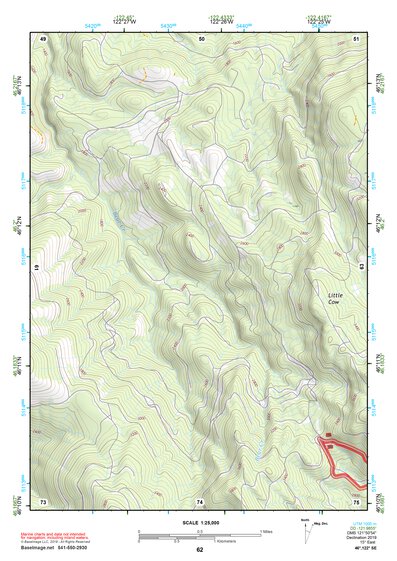 46122SE Page 62 Mount Saint Helens Topo Preview 1