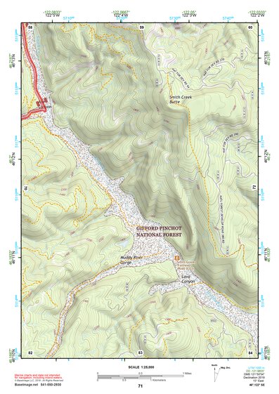 46122SE Page 71 Mount Saint Helens Topo Preview 1