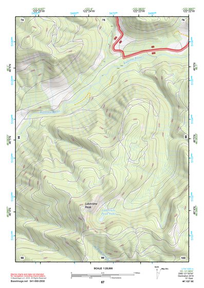 46122SE Page 87 Mount Saint Helens Topo Preview 1