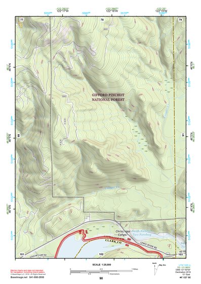 46122SE Page 90 Mount Saint Helens Topo Preview 1