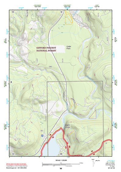 46122SE Page 96 Mount Saint Helens Topo Preview 1