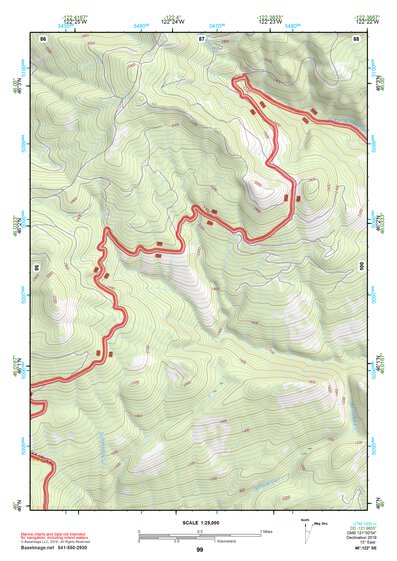 46122SE Page 99 Mount Saint Helens Topo Preview 1