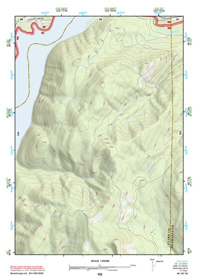 46122SE Page 102 Mount Saint Helens Topo Preview 1