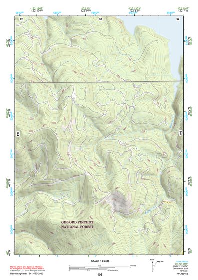 46122SE Page 105 Mount Saint Helens Topo Preview 1
