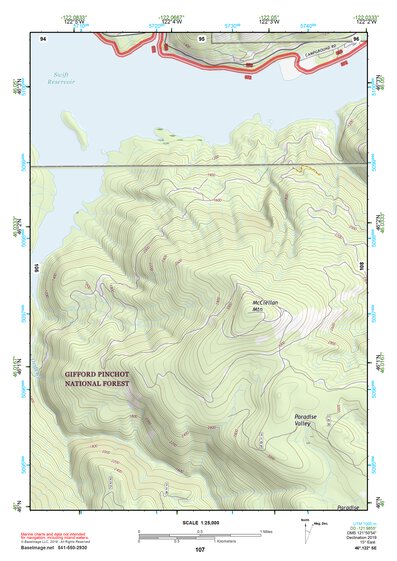 46122SE Page 107 Mount Saint Helens Topo Preview 1