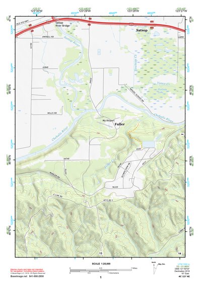 46123NE Page 1 Chehalis River Topo Preview 1