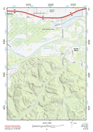 46123NE Page 2 Chehalis River Topo Preview 1