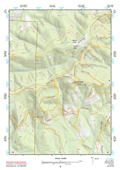 46123NE Page 9 Chehalis River Topo Preview 1