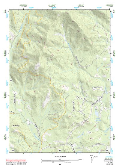 46123NE Page 11 Chehalis River Topo Preview 1